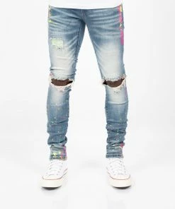 Tulones Bottoms Summer “2021” Paint Splash Jeans