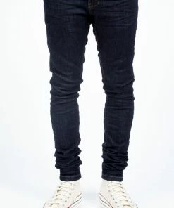 Tulones Blue Raw Denim Jeans Bottoms