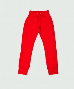 Red Tulones Stacked T Hollow Logo Joggers