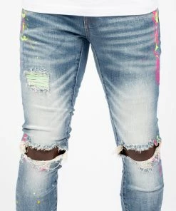 Tulones Bottoms Summer “2021” Paint Splash Jeans