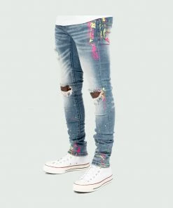 Tulones Bottoms Summer “2021” Paint Splash Jeans