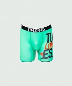 Teal Tulones Stacked Logo Briefs Underwear