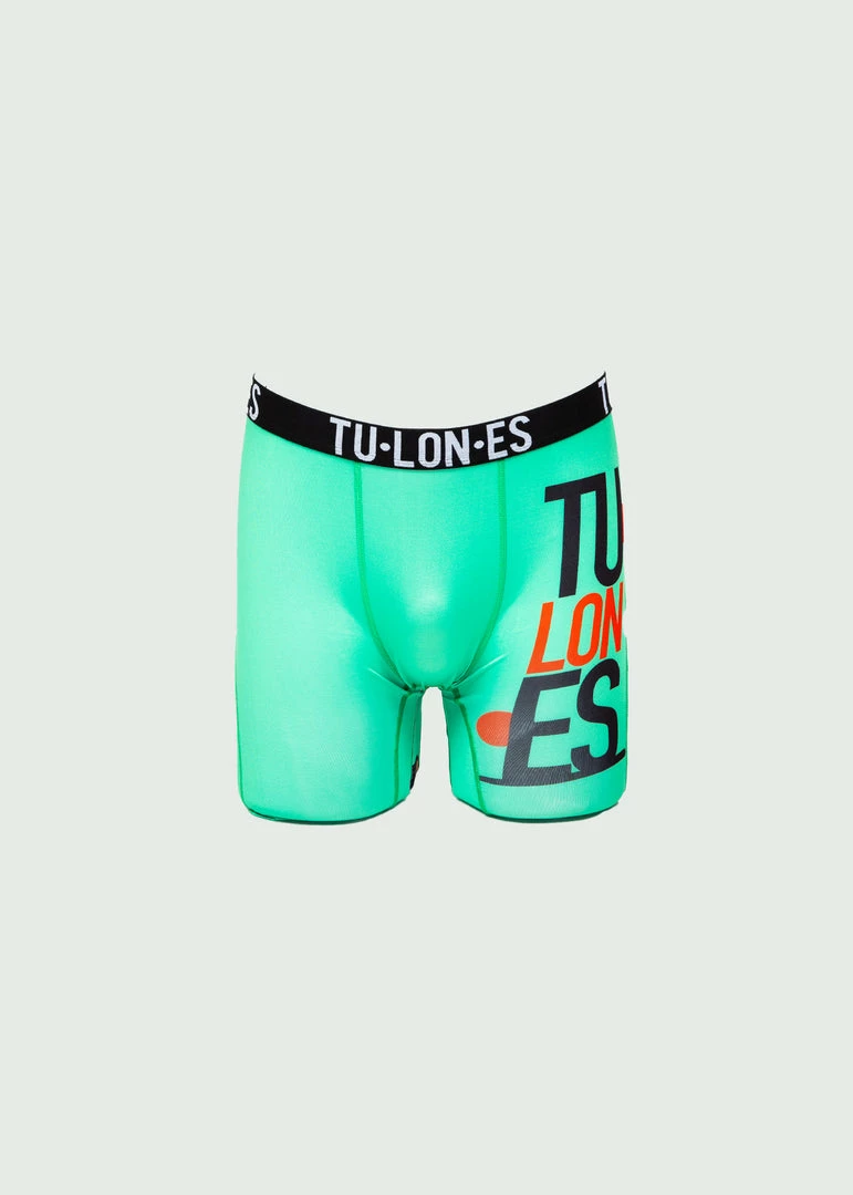 Teal Tulones Stacked Logo Briefs Underwear