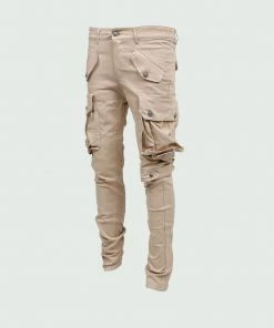 Tulones Khaki Big Pocket Cargo Jeans Bottoms