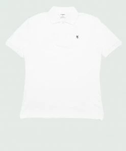 Tulones White & Black Currency Collector International Polo Tops