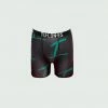 Tulones Black & Green T Underline All Over Briefs