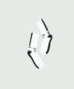 Tulones Socks White T Underline One Stripe Sock