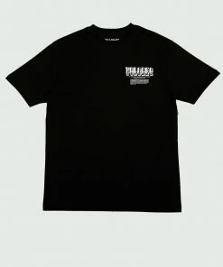 Tulones Tops Black Department Of Treasury T-Shirt