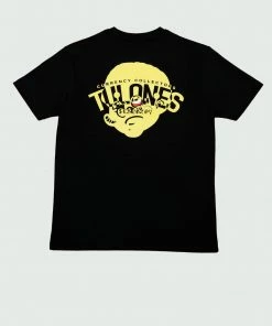 Tops Black & Yellow Tulones See Through Benji Head T-Shirt