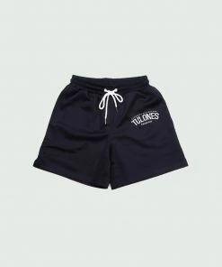 Bottoms Navy Tulones Staple Logo Track Shorts