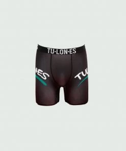 Black & Green Tulones Double Arch Logo Briefs Accessories