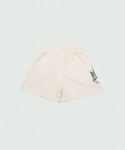 Cream Script Tulones Shorts Bottoms