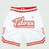 Bottoms White & Red Tulones Basketball Shorts