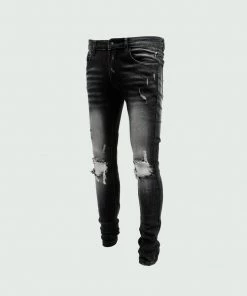Tulones Bottoms Black Wash Fade Jeans