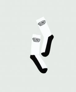 White & Black Tulones Currency Collectors Foreign Currencies Socks