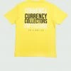 Tulones Yellow Currency Collectors Box Design T-Shirt Tops