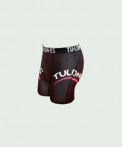 Black & Pink Tulones Double Arch Logo Briefs