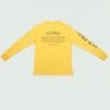 Yellow Monotone Tulones Long Sleeve T-Shirt Tops