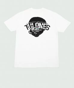 Tops White & Black Tulones See Through Benji Head T-Shirt