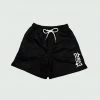 Black Tulones Stacked Logo Running Shorts Bottoms