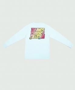 Tulones T-Shirts Sky Blue Currency Collectors Groovy Long Sleeve T-Shirt