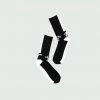 Tulones Socks Black T Underline One Stripe Sock