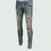 Tulones HEAVY BLUE RED BIKER JEANS Bottoms