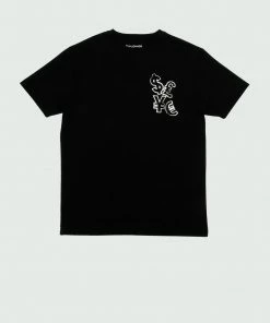 Tulones Black & White Currencies Scribble T-Shirt