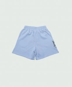 Sky Blue Script Tulones Shorts