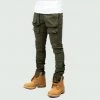 Tulones Army Green Cargo Pants Denim