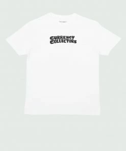 Tulones White Currency Collectors Dollar Sign Drawing T-Shirt Tops