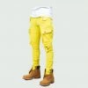 Tulones Yellow Big Pocket Cargo Pants Denim