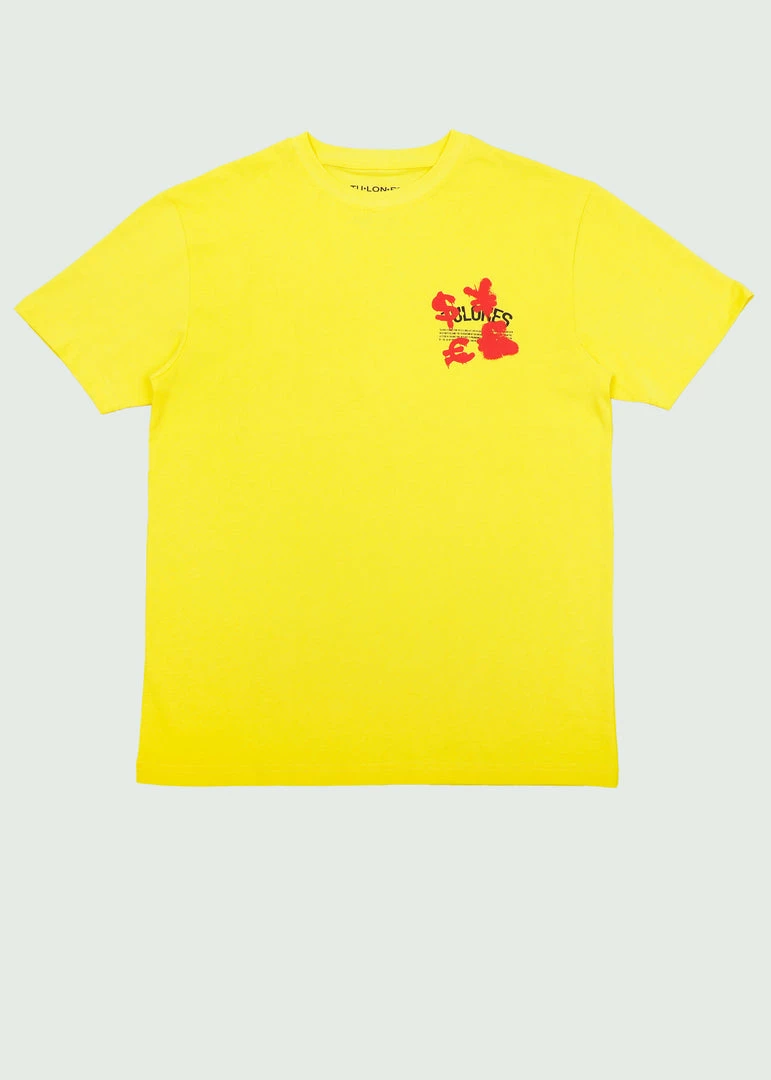 Tulones Yellow “5 Years Of Currency Collecting” T Shirt Tops