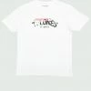 White Tulones Red Stamp T-Shirt Tops
