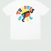 White & Multicolor Tulones Currency Symbols T-Shirt
