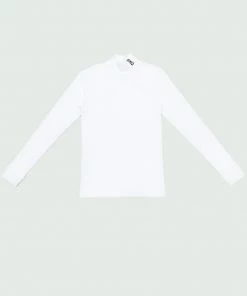 T-Shirts White Tulones Stacked Turtleneck