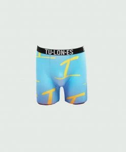 Tulones Blue & Yellow T Underline All Over Briefs