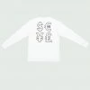 Tulones White & Black Hollow Currency Collection Long Sleeve T-Shirt T-Shirts