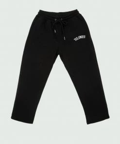 Black Tulones Cropped Sweatpants