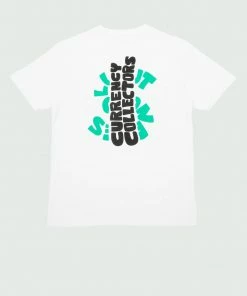 Tulones White Currency Collectors Dollar Sign Drawing T-Shirt Tops