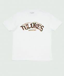 T-Shirts White Tulones Warped Effect T-Shirt
