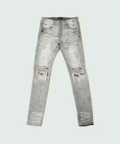 Tulones Bottoms Grey Wrinkle Jeans