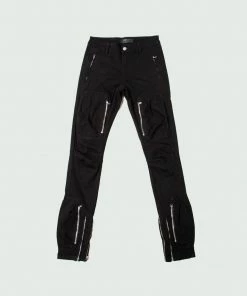 Tulones Black New Style Cargo Pants Denim