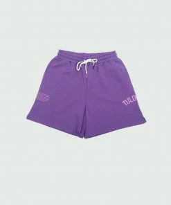 Purple Monotone Tulones Shorts