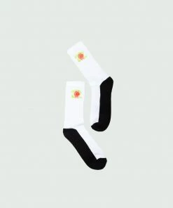 Tulones White Peaches & Wings Socks