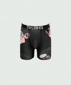 Tulones Black Robber Abstract Art Briefs