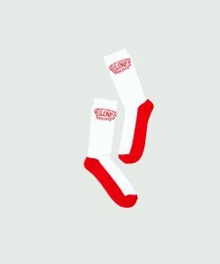 White & Red Tulones Currency Collectors Foreign Currencies Socks