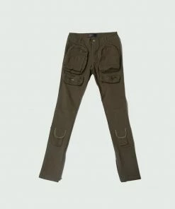 Tulones Army Green Cargo Pants Denim
