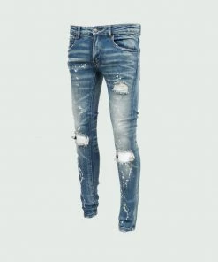 Tulones Bottoms Blue Drip Jeans