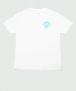 White & Sky Blue Tulones See Through Benji Head T-Shirt